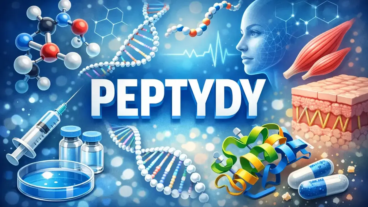 Peptydy na twarz: nauka o odmładzaniu skóry, budowie mięśni i regeneracji. Molekuły, DNA, zastrzyki i kapsułki.