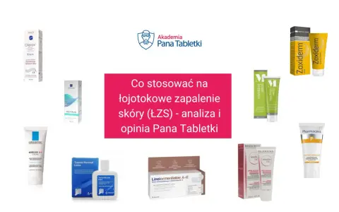 Kremy i preparaty na łojotokowe zapalenie skóry (ŁZS), takie jak Oliprox, Zoxiderm, czy Linotormentiallae A+E, pomagają w walce z objawami.