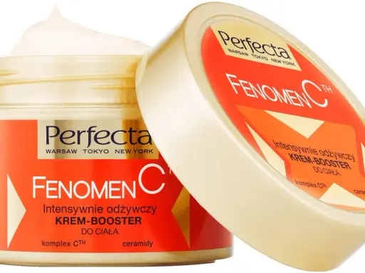 Krem do ciała Perfecta Fenomen C. Intensywnie odżywczy krem-booster z kompleksem CTH i ceramidami.