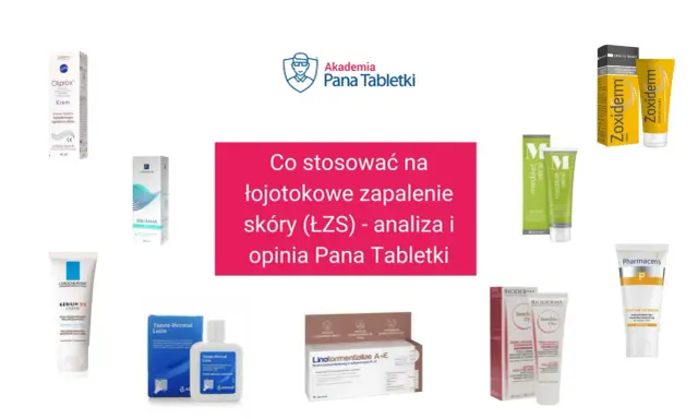 Kremy i preparaty na łojotokowe zapalenie skóry (ŁZS), takie jak Oliprox, Zoxiderm, czy Linotormentiallae A+E, pomagają w walce z objawami.