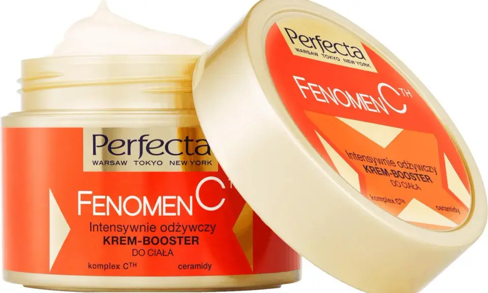 Krem do ciała Perfecta Fenomen C. Intensywnie odżywczy krem-booster z kompleksem CTH i ceramidami.