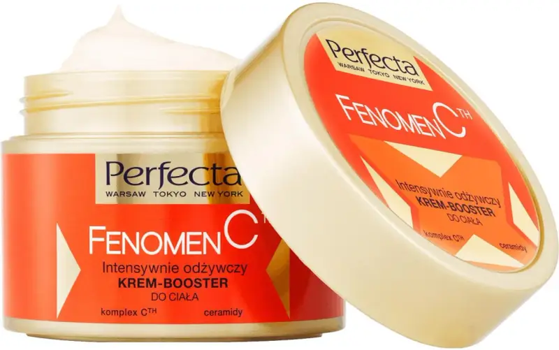 Krem do ciała Perfecta Fenomen C. Intensywnie odżywczy krem-booster z kompleksem CTH i ceramidami.